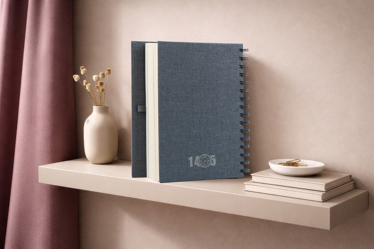 کد 23: سالنامه رقعی فنر دوبل کاغذ کرم