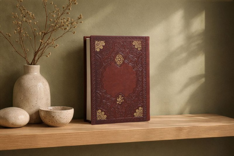 کد 63:  دیوان حافظ پالتویی 1/8ترمو داخله 4 رنگ گلاسه